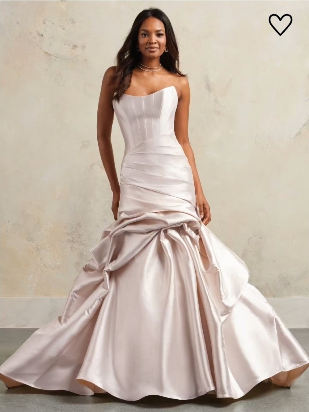 Maggie Sottero Ayan Blush Satin Wedding Dress Size 10 Nwot *still In Stores*